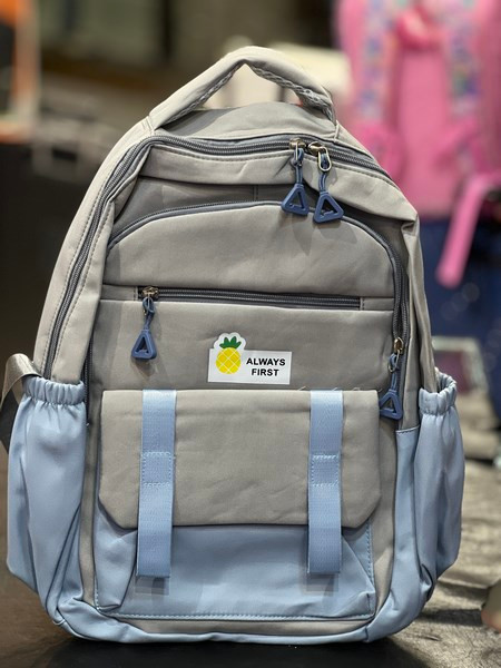 کوله آناناسی طوسی آبی